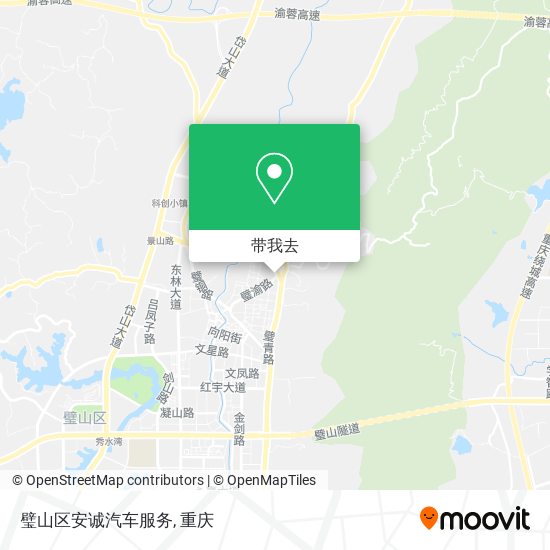 璧山区安诚汽车服务地图