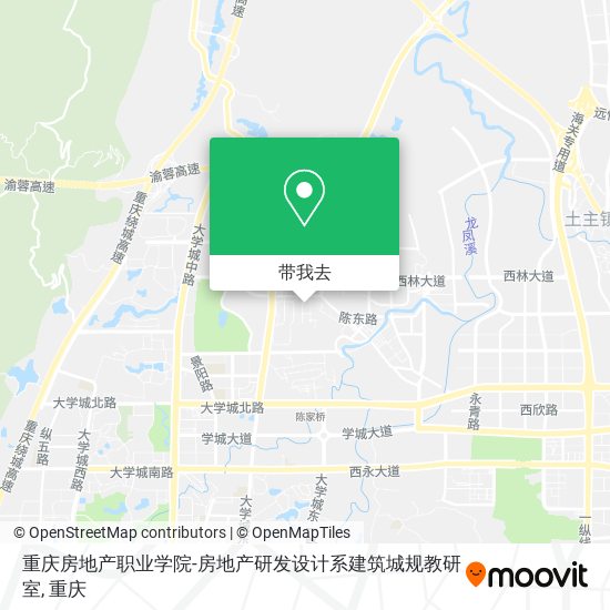 重庆房地产职业学院-房地产研发设计系建筑城规教研室地图