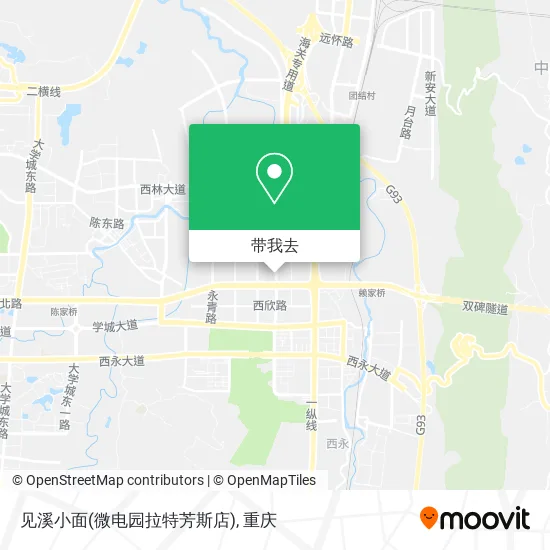 见溪小面(微电园拉特芳斯店)地图