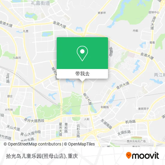 拾光岛儿童乐园(照母山店)地图