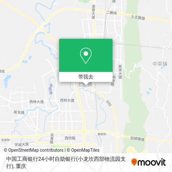 中国工商银行24小时自助银行(小龙坎西部物流园支行)地图