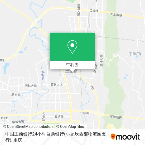 中国工商银行24小时自助银行(小龙坎西部物流园支行)地图