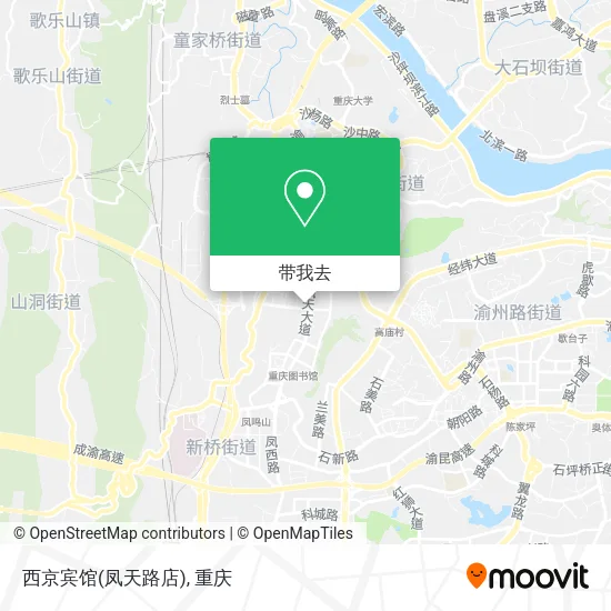 西京宾馆(凤天路店)地图