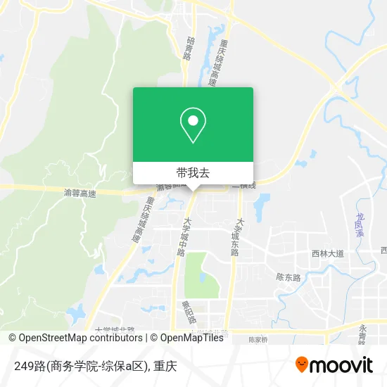 249路(商务学院-综保a区)地图
