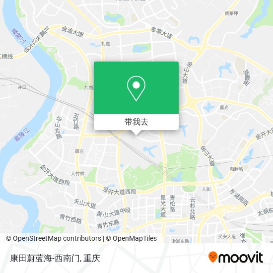 康田蔚蓝海-西南门地图