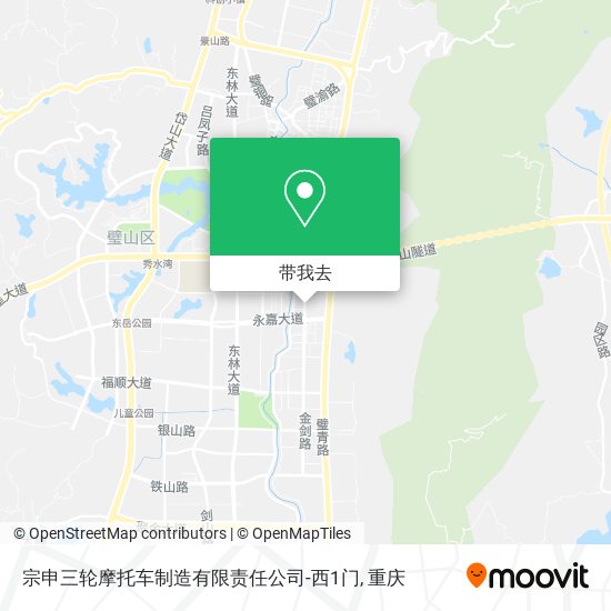 宗申三轮摩托车制造有限责任公司-西1门地图