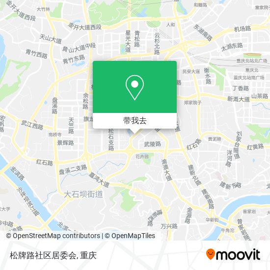 松牌路社区居委会地图