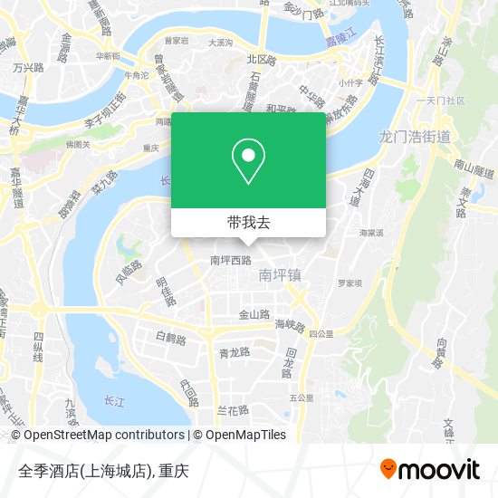 全季酒店(上海城店)地图