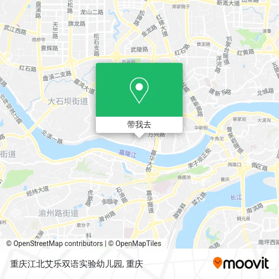 重庆江北艾乐双语实验幼儿园地图