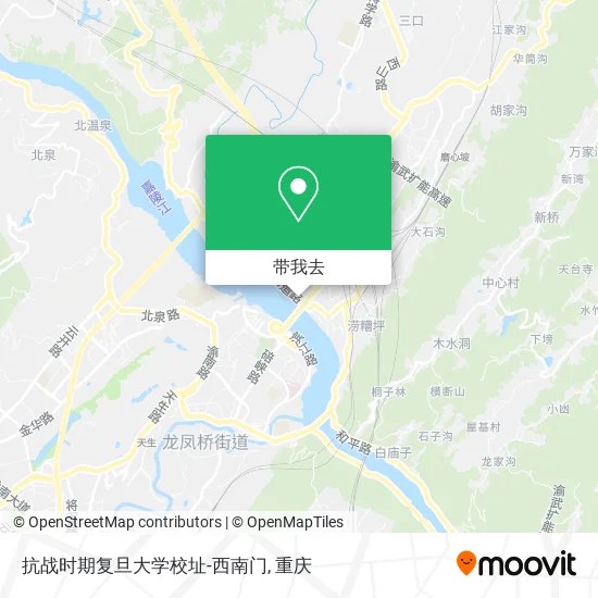 抗战时期复旦大学校址-西南门地图
