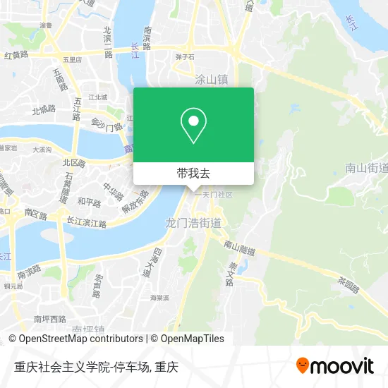 重庆社会主义学院-停车场地图