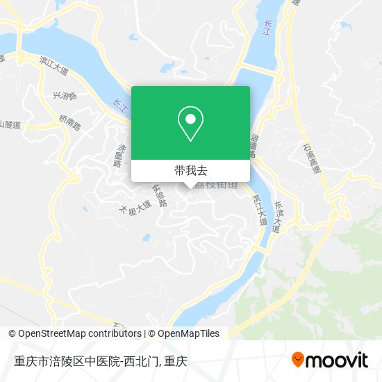 重庆市涪陵区中医院-西北门地图
