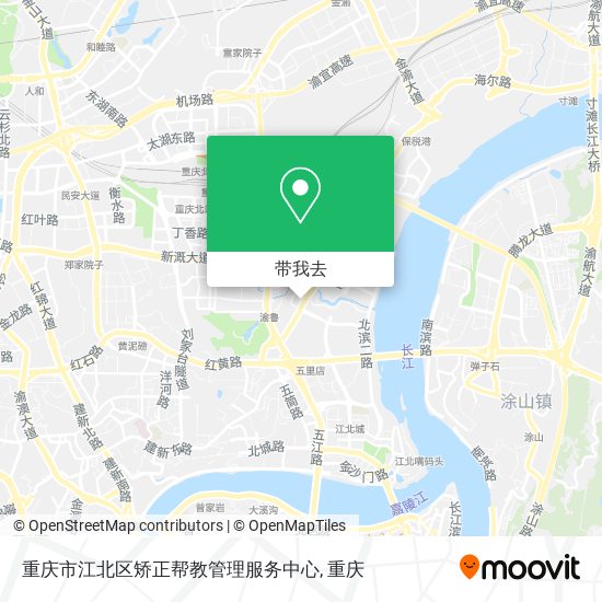 重庆市江北区矫正帮教管理服务中心地图