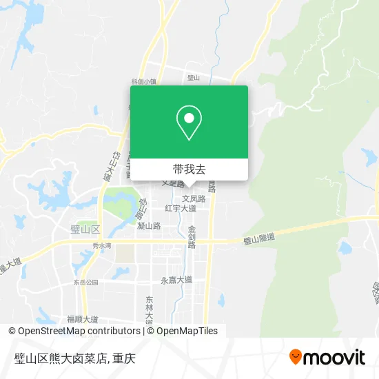 璧山区熊大卤菜店地图