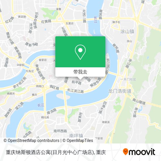重庆纳斯顿酒店公寓(日月光中心广场店)地图