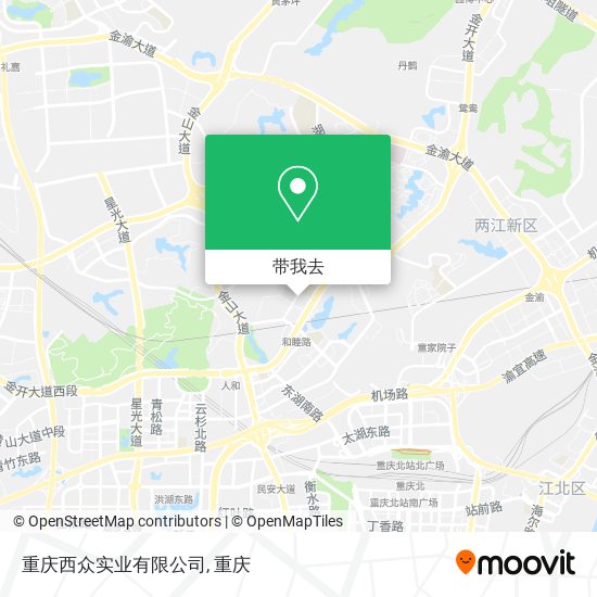 重庆西众实业有限公司地图