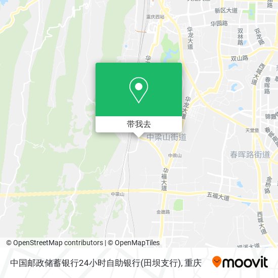 中国邮政储蓄银行24小时自助银行(田坝支行)地图