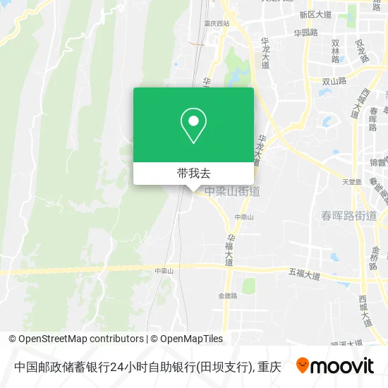 中国邮政储蓄银行24小时自助银行(田坝支行)地图