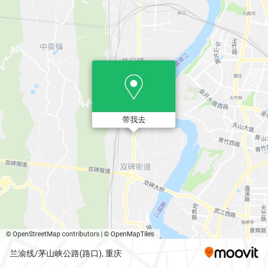 兰渝线/茅山峡公路(路口)地图