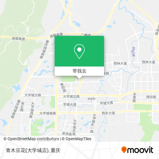 青木豆花(大学城店)地图