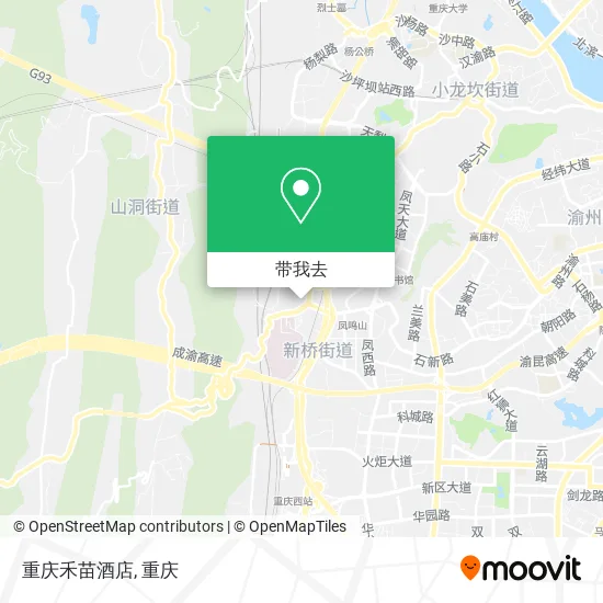 重庆禾苗酒店地图