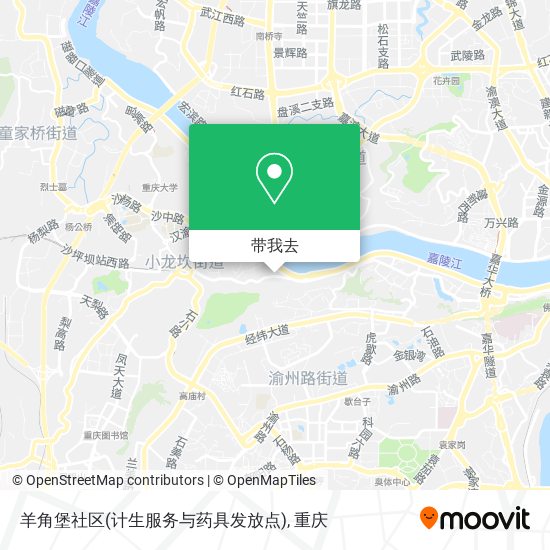羊角堡社区(计生服务与药具发放点)地图