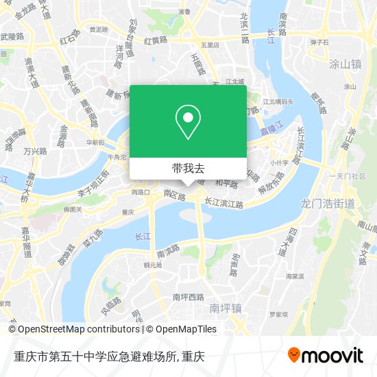 重庆市第五十中学应急避难场所地图