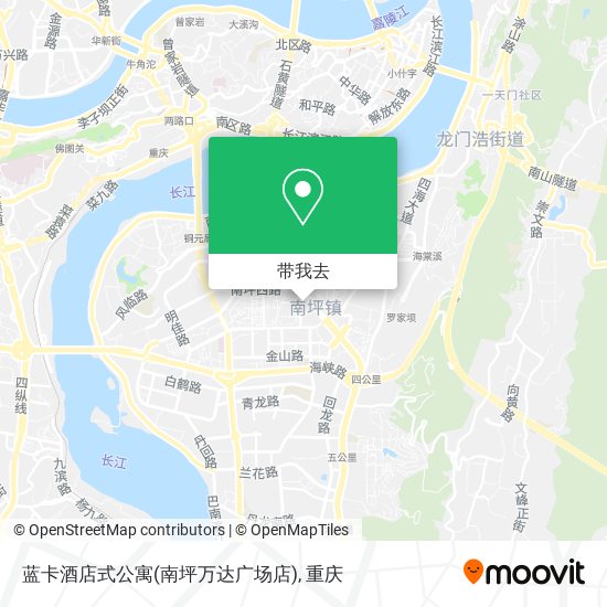 蓝卡酒店式公寓(南坪万达广场店)地图