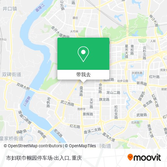 市妇联巾帼园停车场-出入口地图
