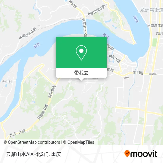 云篆山水A区-北2门地图