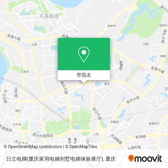日立电梯(重庆家用电梯别墅电梯体验展厅)地图