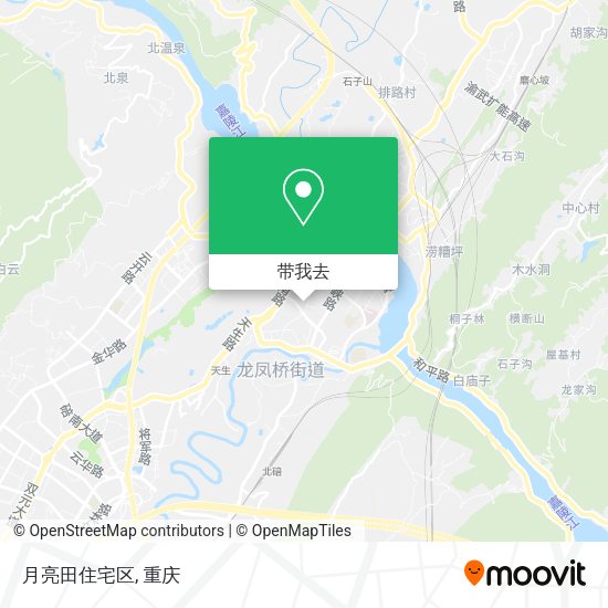 月亮田住宅区地图