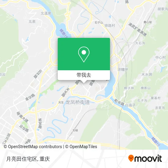 月亮田住宅区地图
