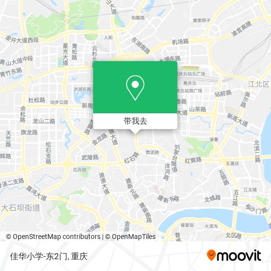 佳华小学-东2门地图