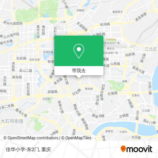 佳华小学-东2门地图