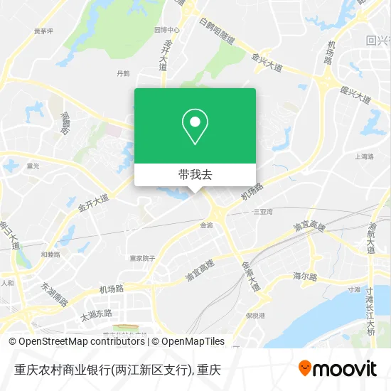 重庆农村商业银行(两江新区支行)地图