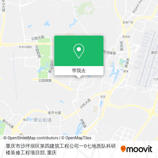 重庆市沙坪坝区第四建筑工程公司一0七地质队科研楼装修工程项目部地图