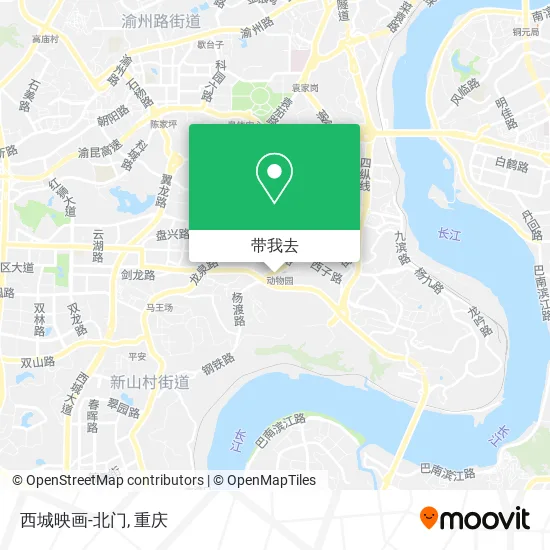 西城映画-北门地图