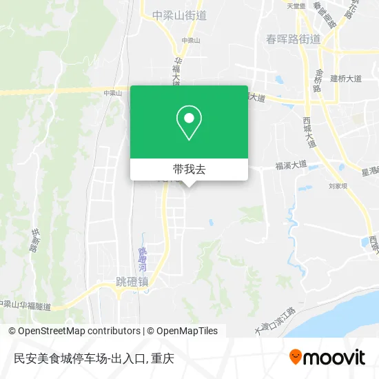 民安美食城停车场-出入口地图