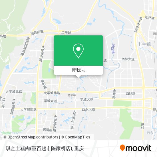 琪金土猪肉(重百超市陈家桥店)地图
