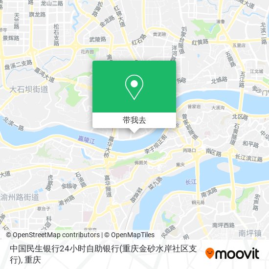中国民生银行24小时自助银行(重庆金砂水岸社区支行)地图