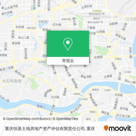 重庆恒基土地房地产资产评估有限责任公司地图