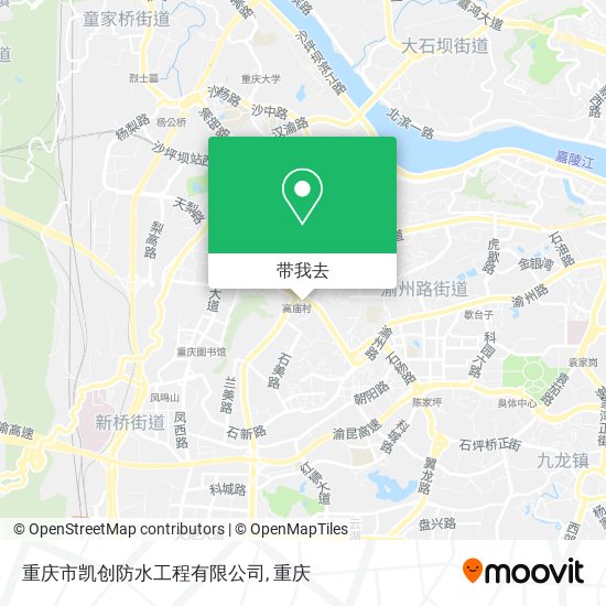 重庆市凯创防水工程有限公司地图