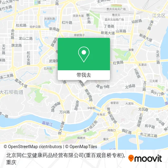北京同仁堂健康药品经营有限公司(重百观音桥专柜)地图