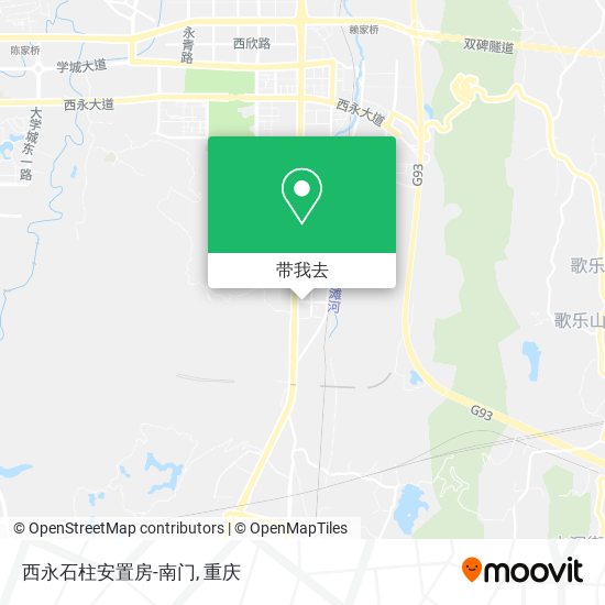 西永石柱安置房-南门地图