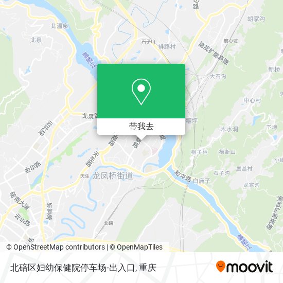北碚区妇幼保健院停车场-出入口地图