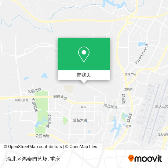 渝北区鸿泰园艺场地图