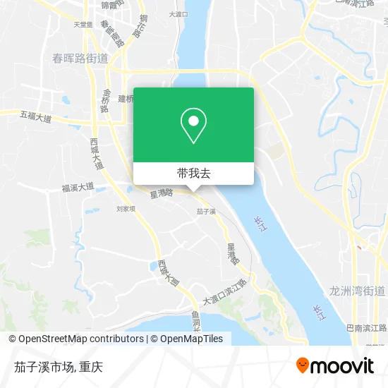 茄子溪市场地图