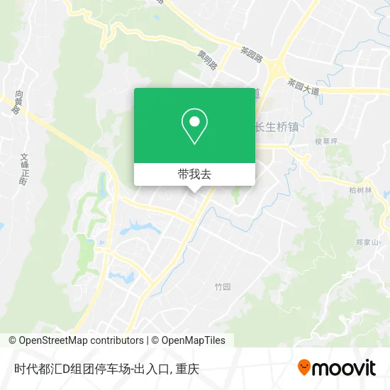 时代都汇D组团停车场-出入口地图