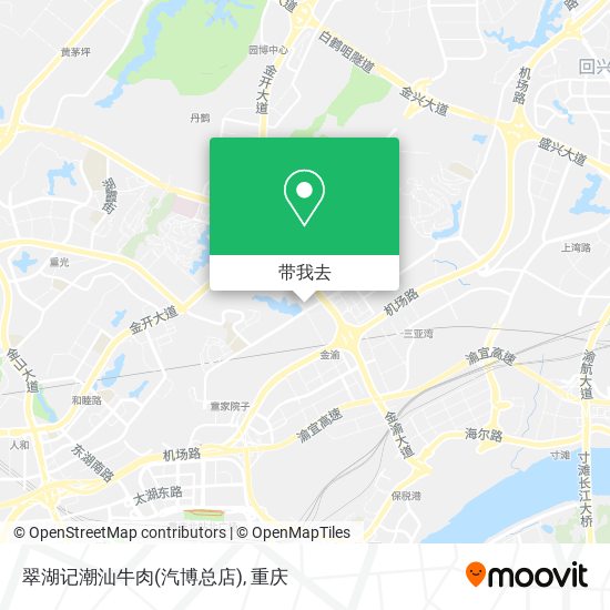 翠湖记潮汕牛肉(汽博总店)地图